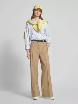 Блузка свободного кроя с отделкой стразами, модель «PIPER» ICHI, кремовый