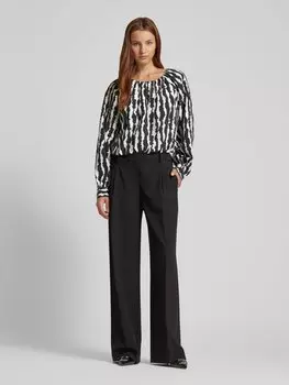 Блузка свободного кроя со складками, модель «ZENA» YAS, черный