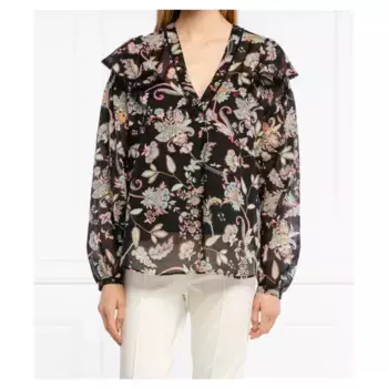 Блузка свободного кроя Twin-Set, черный