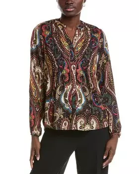 Блузка T Tahari Pintuck, синий