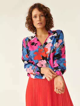 Блузка TATUUM, цвет blau/pink