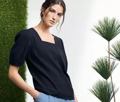 Блузка Tchibo, темно-синий