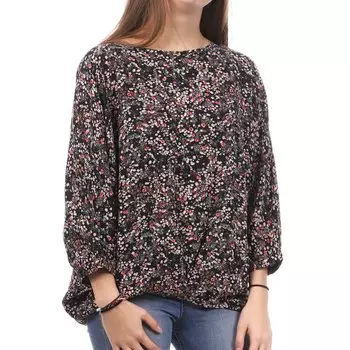 Блузка Teddy Smith Flowers Teodora, черный