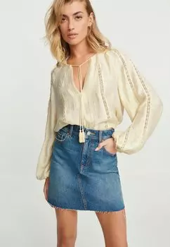 Блузка TEXTURED V-NECK Next, цвет ecru