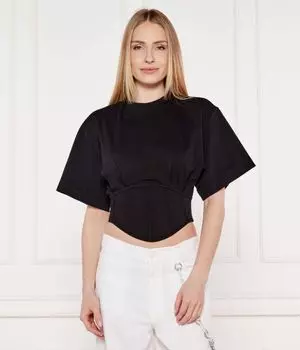 Блузка ti sento Cropped fit Pinko, черный