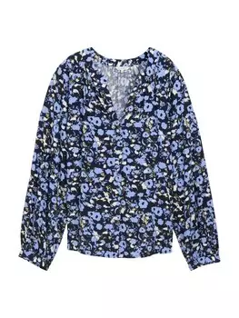 Блузка TOM TAILOR Blouse, цвет navy/sky blue