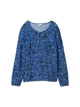 Блузка TOM TAILOR Blouse, синий/светло-синий