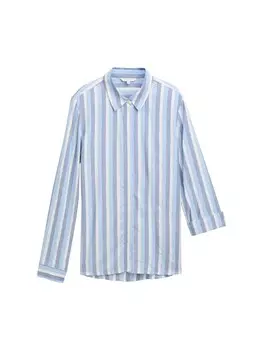 Блузка TOM TAILOR, цвет Blue/marine blue