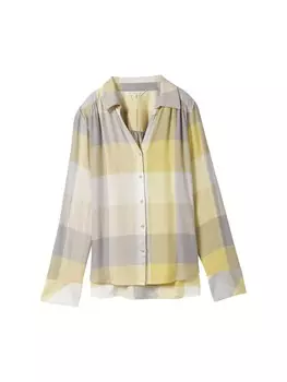 Блузка TOM TAILOR, цвет Khaki/Kiwi