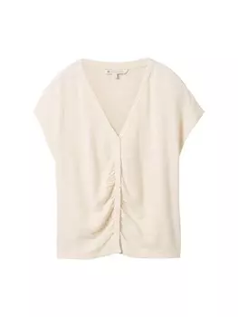 Блузка TOM TAILOR DENIM, кремовый