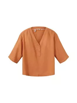 Блузка TOM TAILOR, коньяк