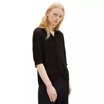Блузка Tom Tailor Stuctured, черный