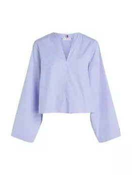 Блузка TOMMY HILFIGER Blouse, цвет blue/white