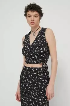 Блузка Tommy Jeans, черный