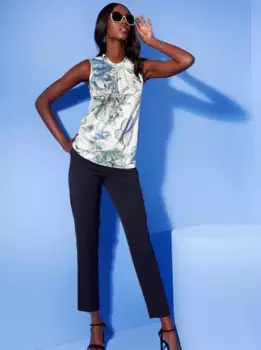 Блузка-топ Creation L, цвет Ecru-Bedruckt