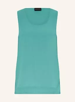 Блузка топ Emporio Armani, зеленый