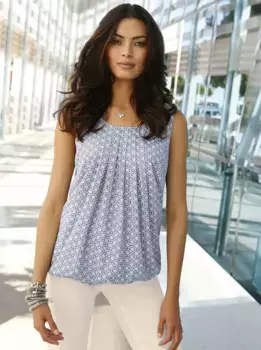 Блузка-топ Inspirations Inspirationen, джинсовый