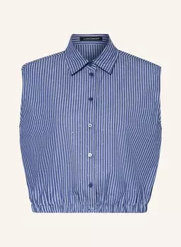 Блузка-Топ с драгоценными камнями Luisa Cerano, синий