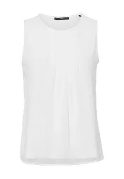 Блузка-топ со плиссированными деталями для женщин zero, кремовый