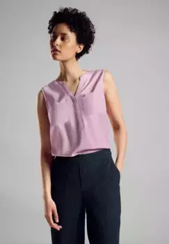 Блузка-топ STREET ONE из мягкой вискозы, цвет Cherry Blossom Rose