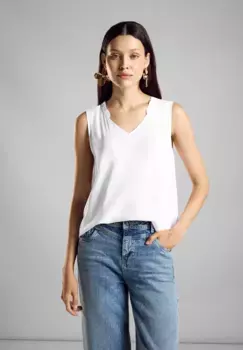 Блузка-топ STREET ONE из мягкой вискозы, белый