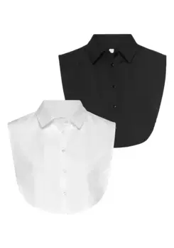 Блузка-топ Vivance "Классическая блузочная вставка", в двойной упаковке, белый