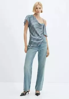 Блузка Trendy Mango, синяя