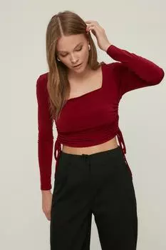 Блузка TRENDYOLMLLA, бордовый