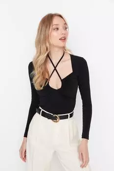 Блузка TRENDYOLMLLA, черный