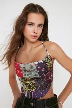 Блузка TRENDYOLMLLA, коричневый