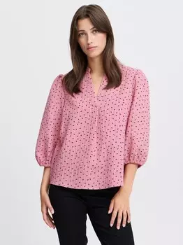 Блузка-Туника с бантом B.Young, розовый