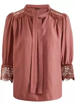 Блузка-туника с кружевом Bodyflirt, розовый
