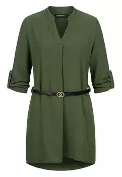 Блузка Turn-Up Mit Grtel Cloud 5ive, зеленая