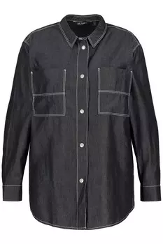 Блузка Ulla Popken, антрацит/темно-серый