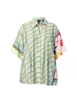 Блузка Ulla Popken, цвет erbse