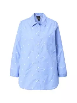 Блузка Ulla Popken, цвет lichtblau