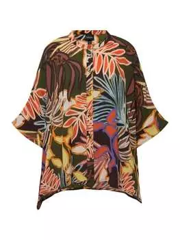 Блузка Ulla Popken, цвет waldgrn