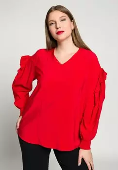Блузка Ulla Popken, кирпично-красный
