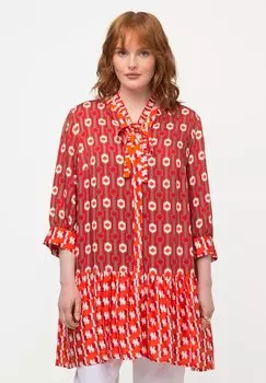 Блузка Ulla Popken, оранжевый/мультиколор