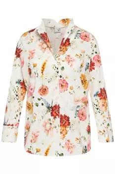 Блузка Ulla Popken, от белого