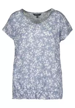 Блузка Ulla Popken с короткими рукавами, синий