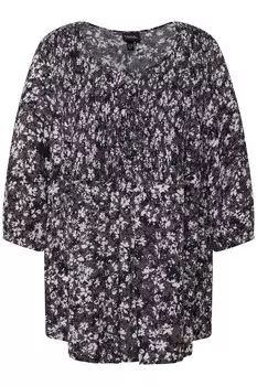 Блузка Ulla Popken, серый/черный