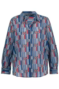 Блузка Ulla Popken, синий/морской синий