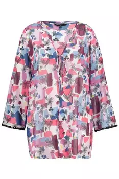 Блузка Ulla Popken, смешанные цвета