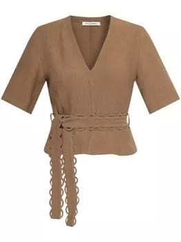 Блузка Уллас By Malene Birger, коричневый