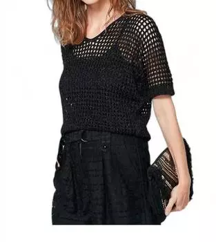 Блузка Unika черного цвета NU Denmark