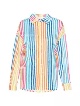 Блузка usha BLUE LABEL, цвет multicolor orange