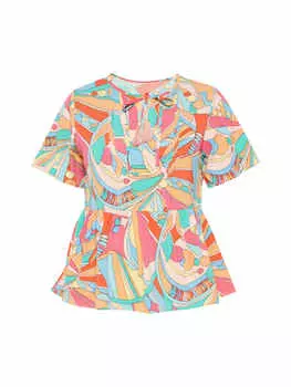 Блузка usha BLUE LABEL, разноцветный