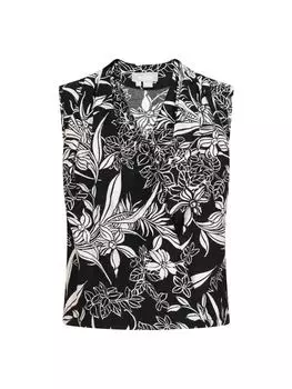 Блузка Usha, цвет black offwhite