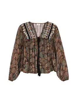 Блузка usha FESTIVAL, цвет black multicolor